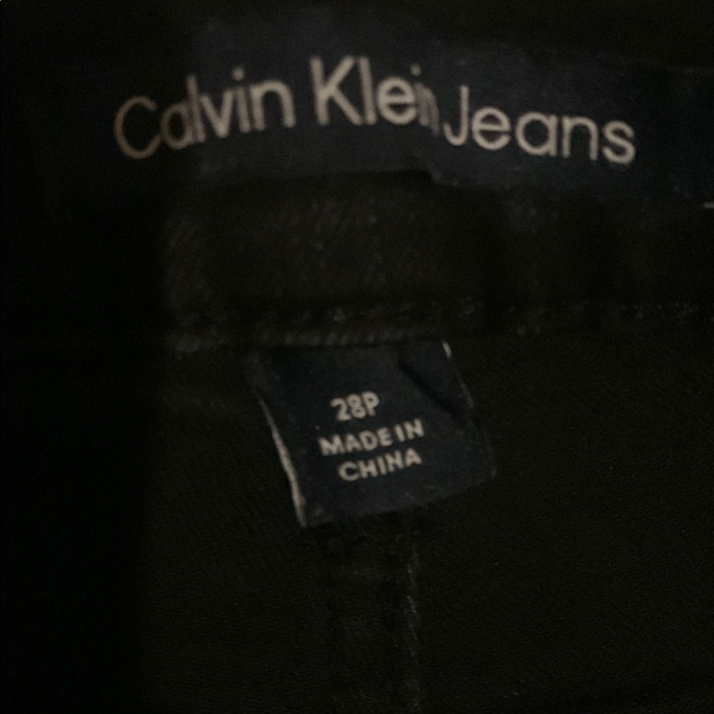 Calvin Klein Black high rise slim jeans 28p - Picture 3 of 5